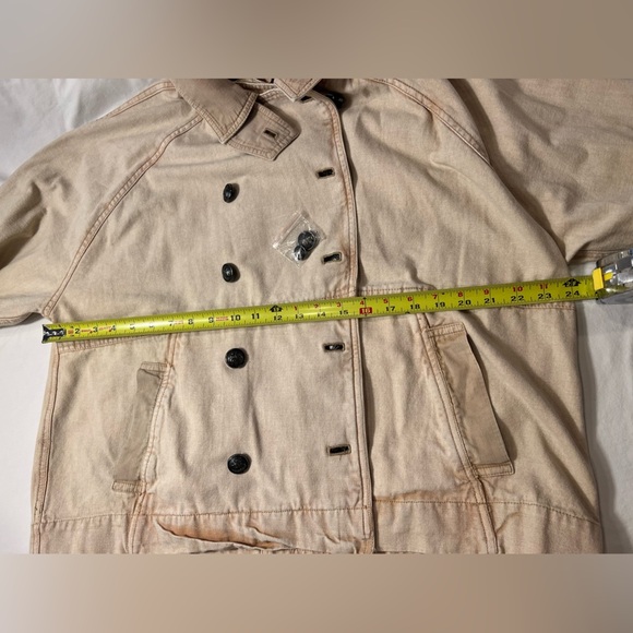 NWT We The Free viva surplus jacket double breasted cropped trench fisherman - Picture 9 of 12